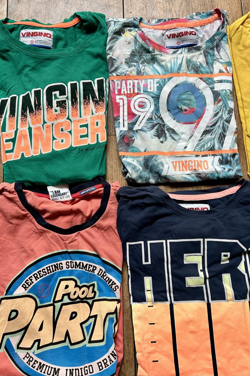 12 T-shirts maat 176, Vingino/Retour/O’Neill
