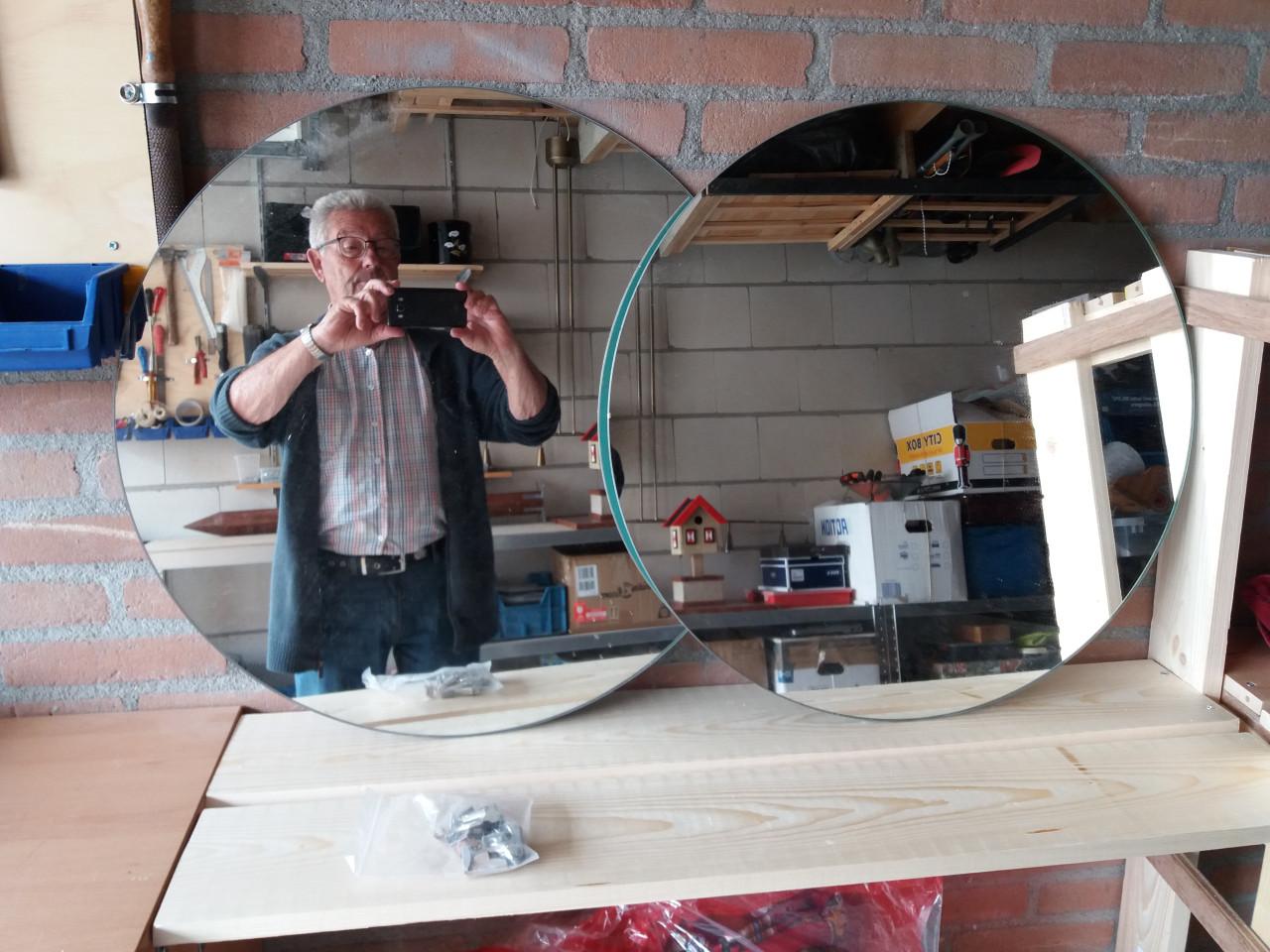 Dubbele Kaptafel Spiegel