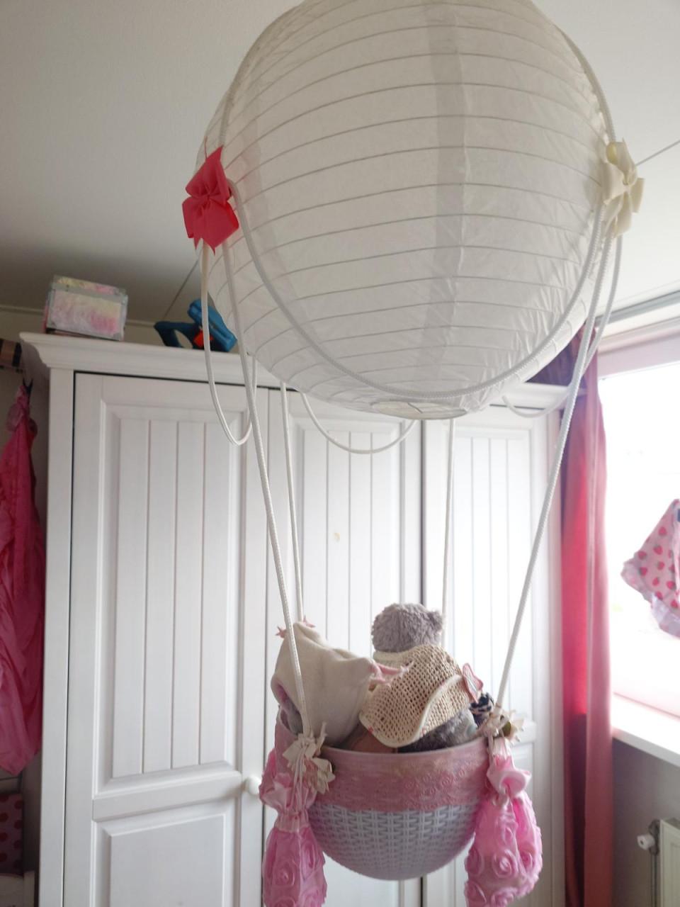 Hanglamp luchtballon meisjeskamer handgemaakt