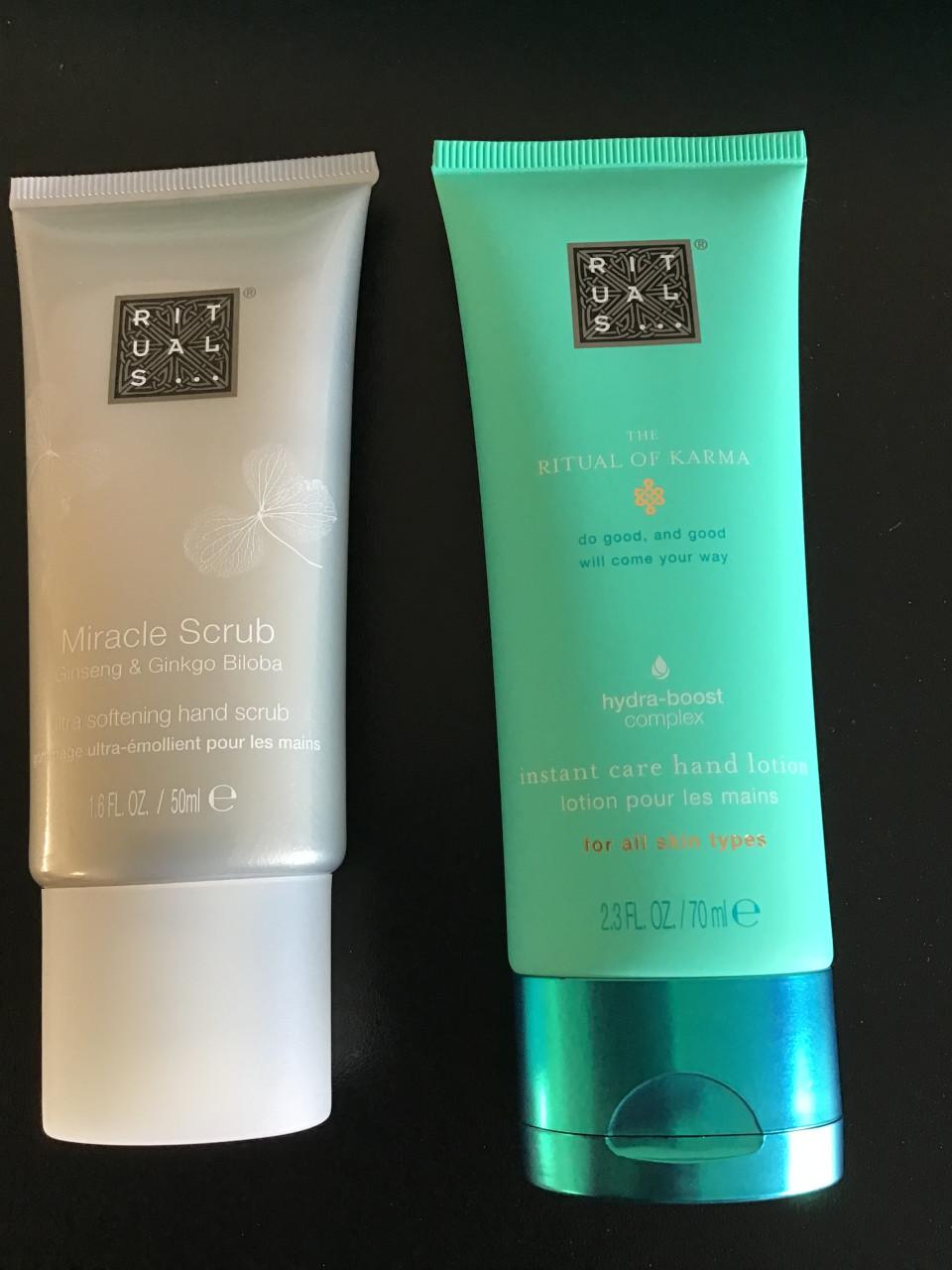 NIEUWE Rituals toilettas met handcreme