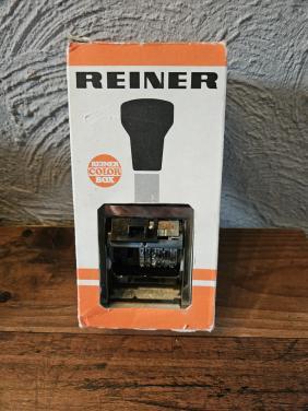 Vintage Reiner Nummereerstempel B6-6K in originele doos