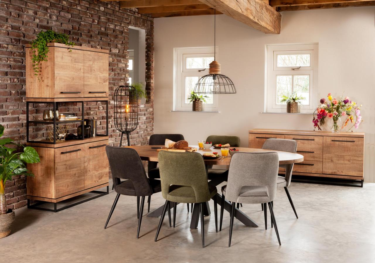 OVALE EETKAMERTAFEL ONDERHOUDSVRIJ