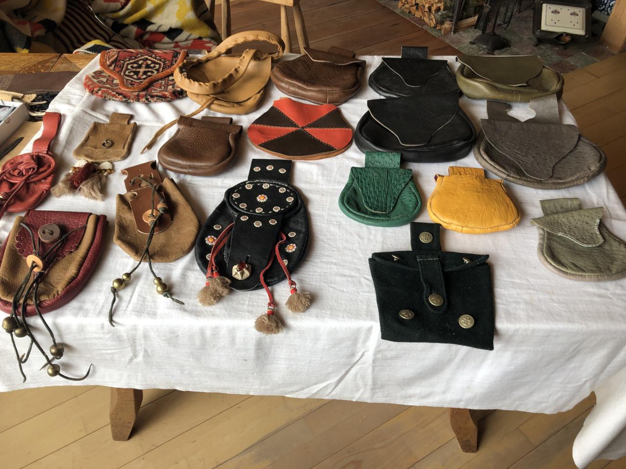 Heup tasjes voor larp of middeleeuwen