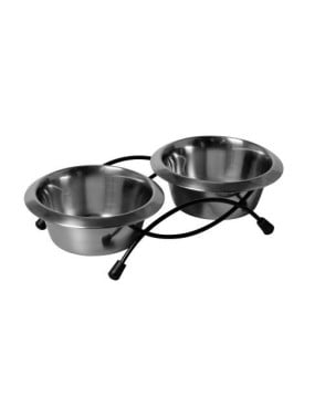 Splinternieuwe Adori RVS Eetset Kat plus Standaard!!
