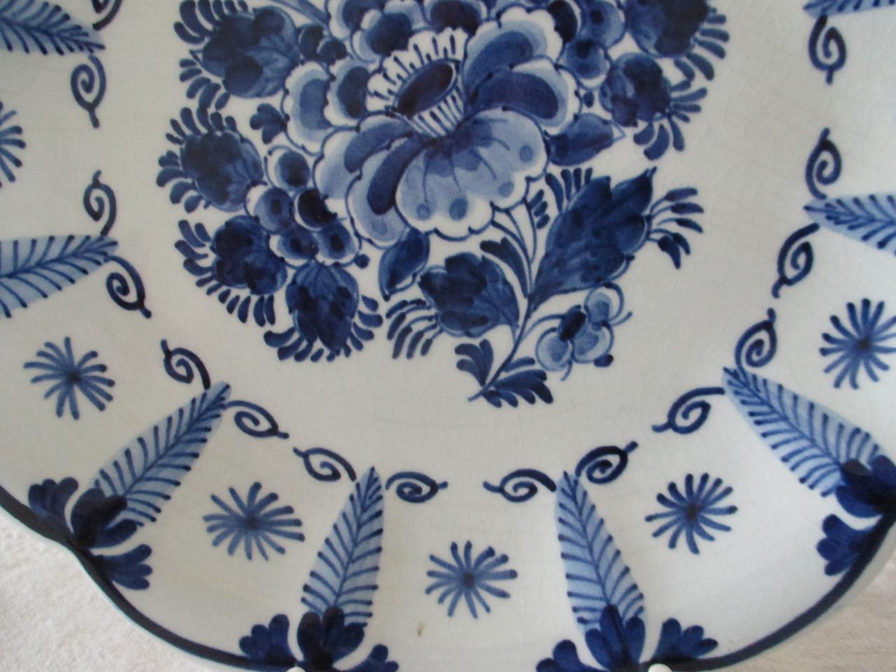 Mooi Gelobd Delftsblauw Bord  ( De Porceleyne Fles )