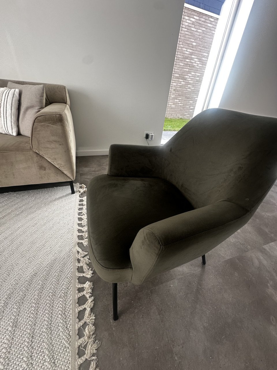 Bank + eventueel bijhorende fauteuils.