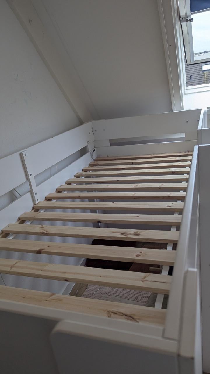 Kinderbed Vipack Reno halfhoogslaper wit
