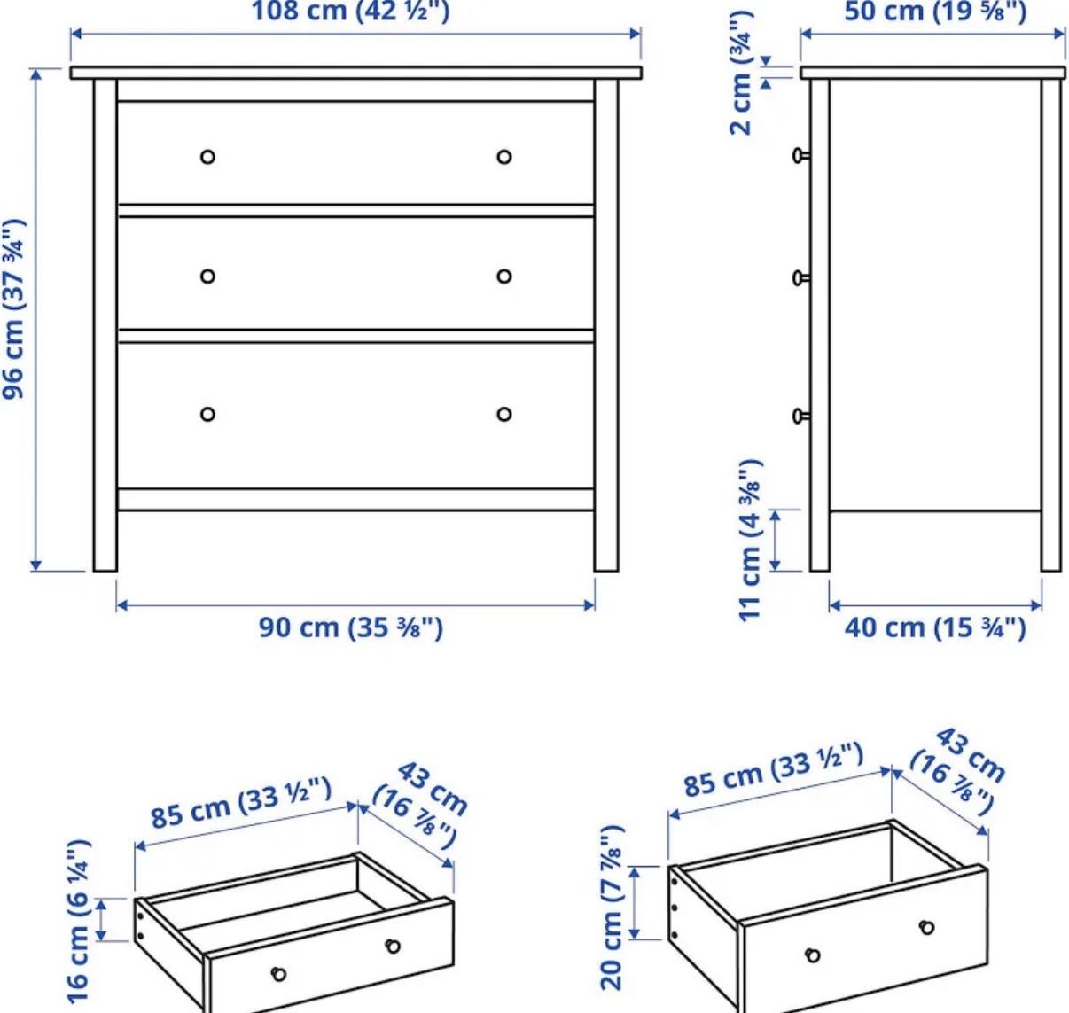 Mooi dressoir wit massief hout