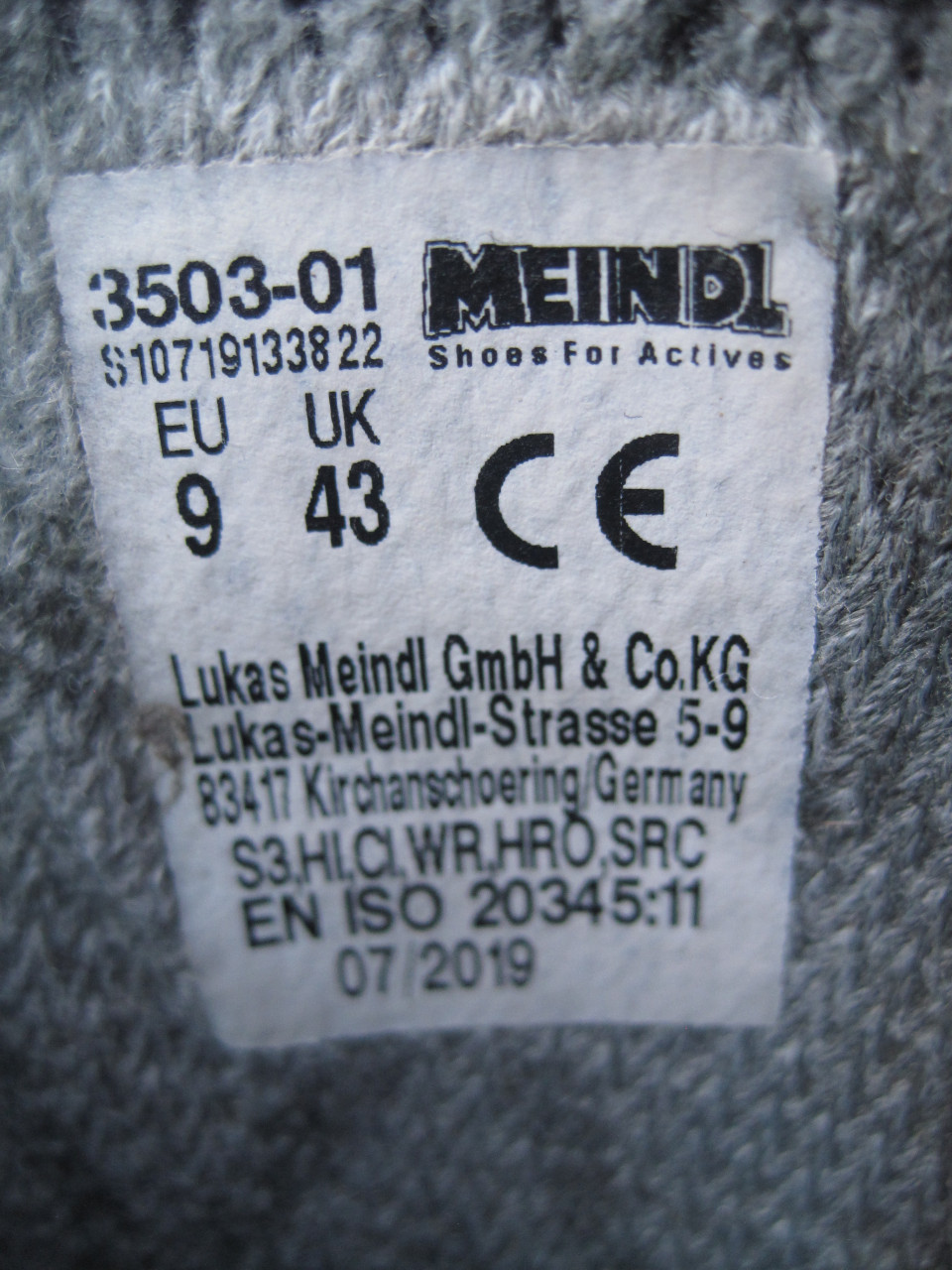 Meindl schoenen maat 43