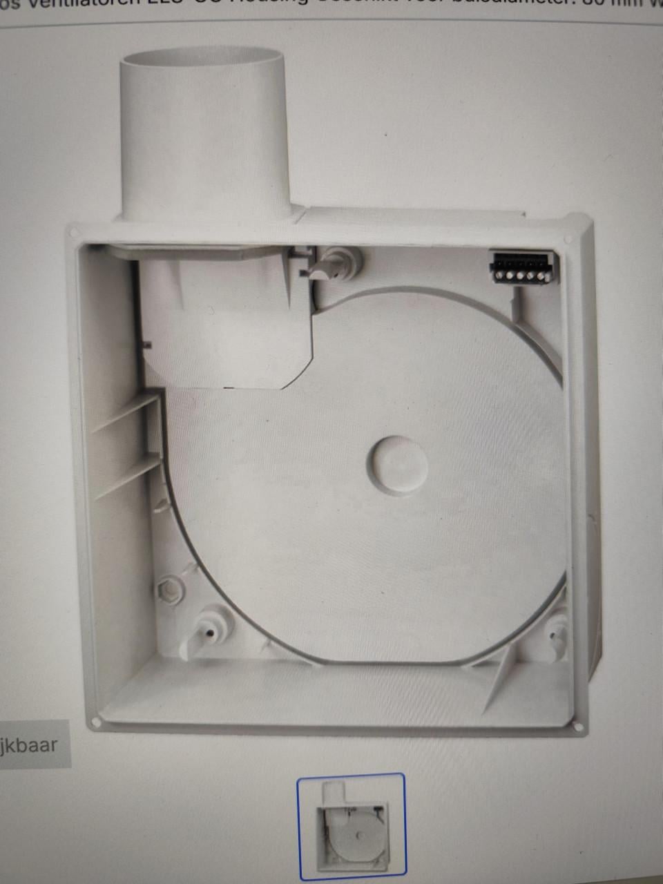 Ventilator inbouw/opbouw
