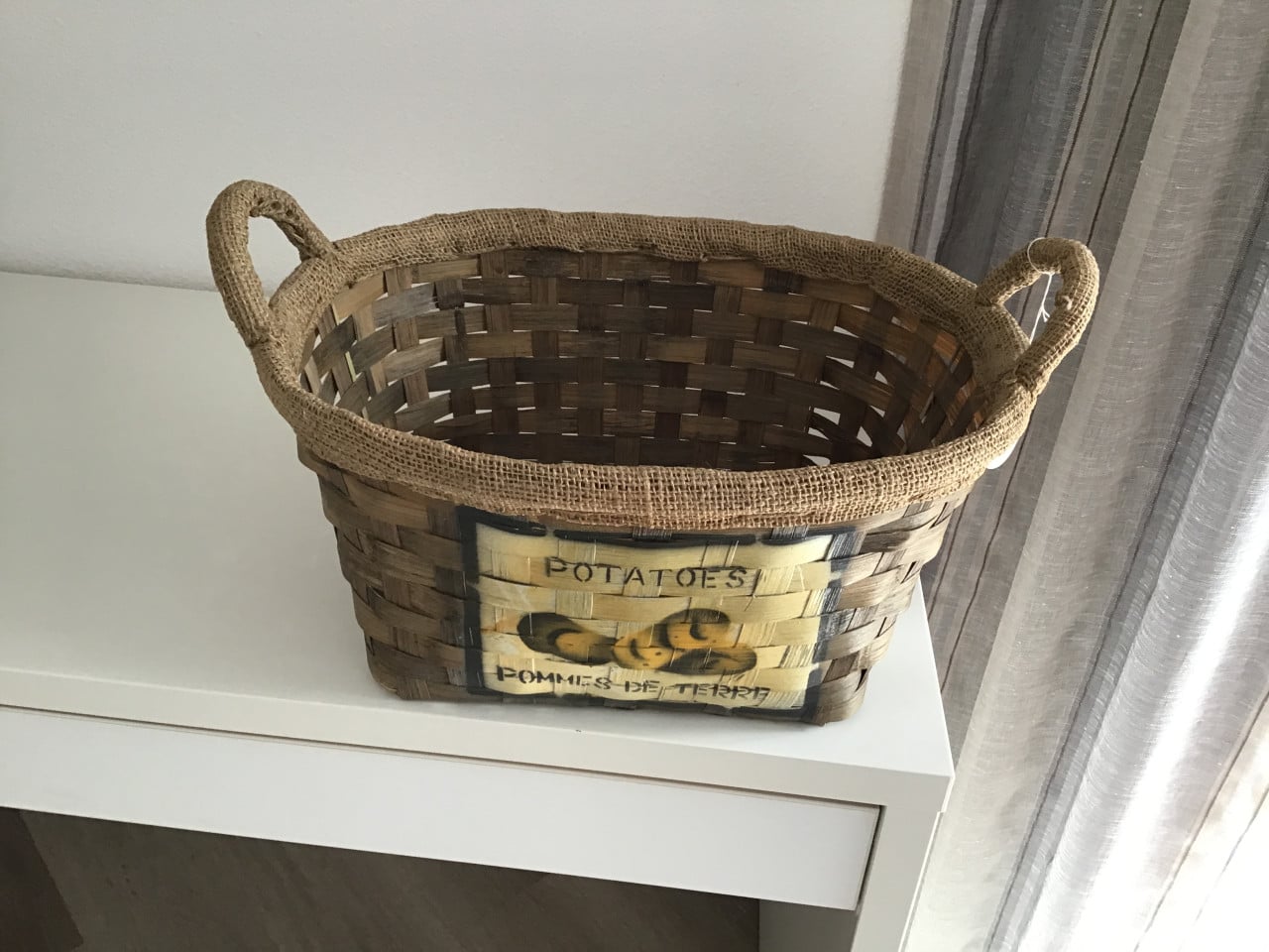 Nieuw aardappel mandje