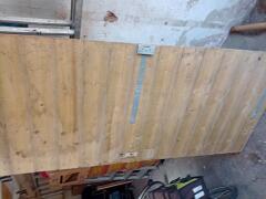 Houten tuin deur