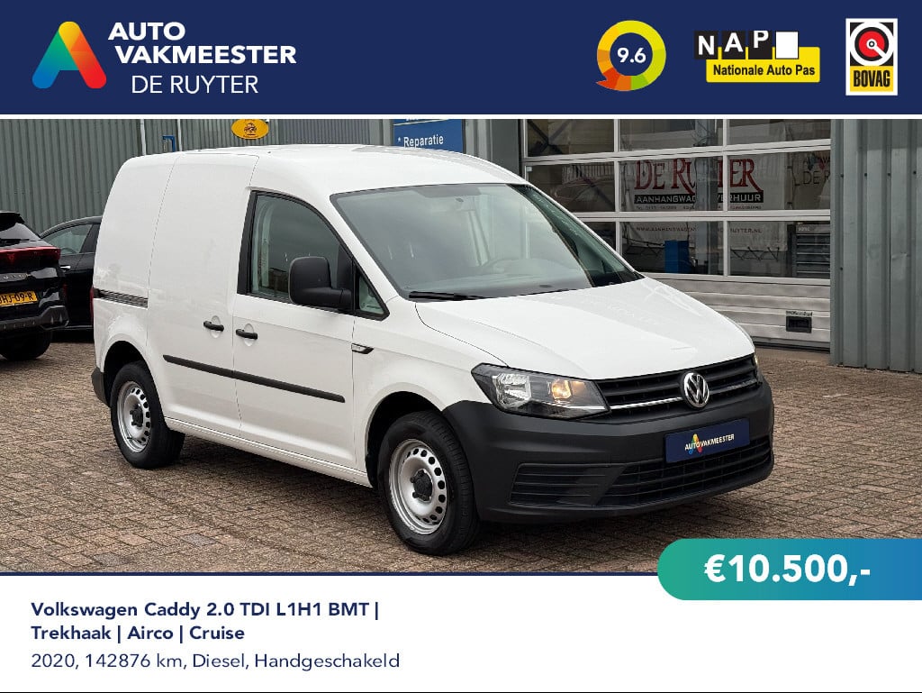 Volkswagen Caddy - 2.0 TDI L1H1 BMT | Trekhaak | Airco | Cruise