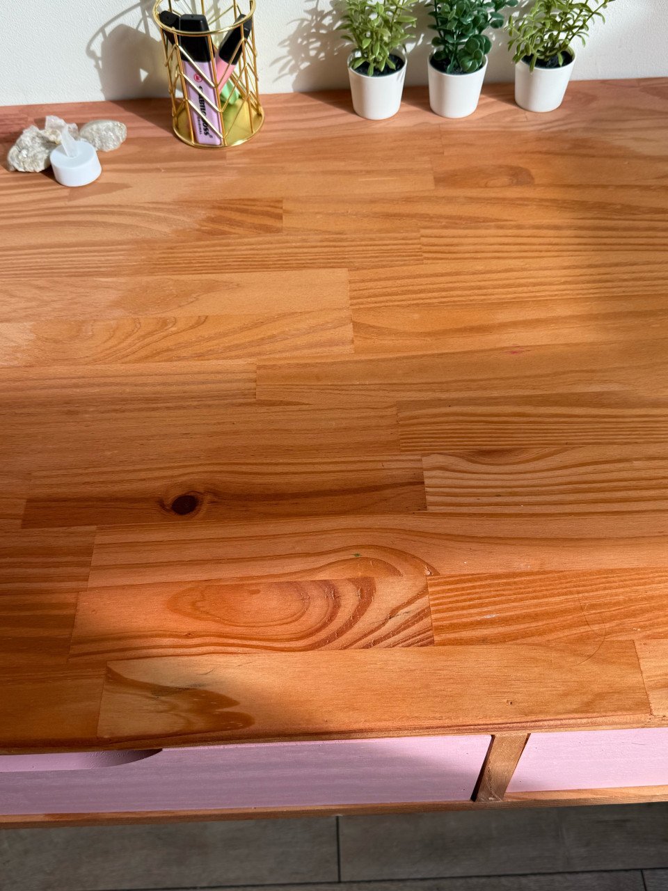 Mooi stevig houten bureau
