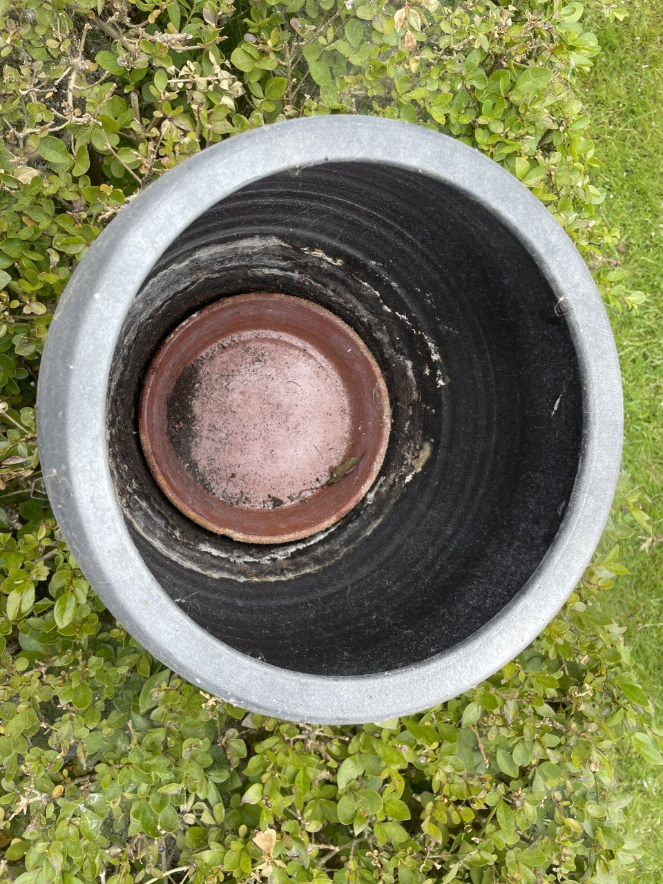 Bloempot lichtgrijs