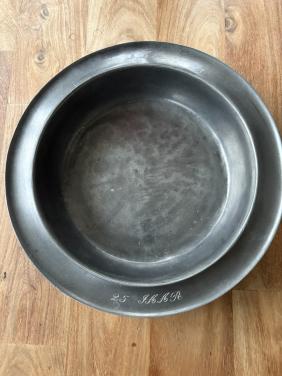 Tinnen bord jubileum ZLM