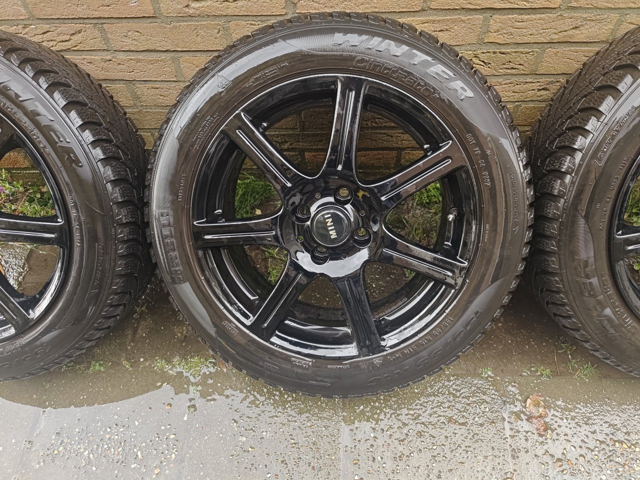 Mini OEM wielen 16" 4x100 Hoogglans zwart
