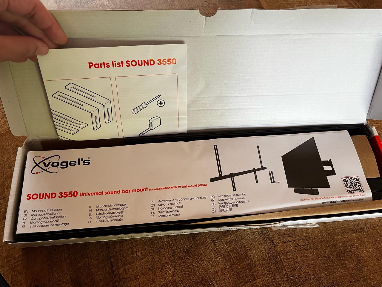 Vogel’s SOUND 3550 Soundbar beugel – ongebruikt