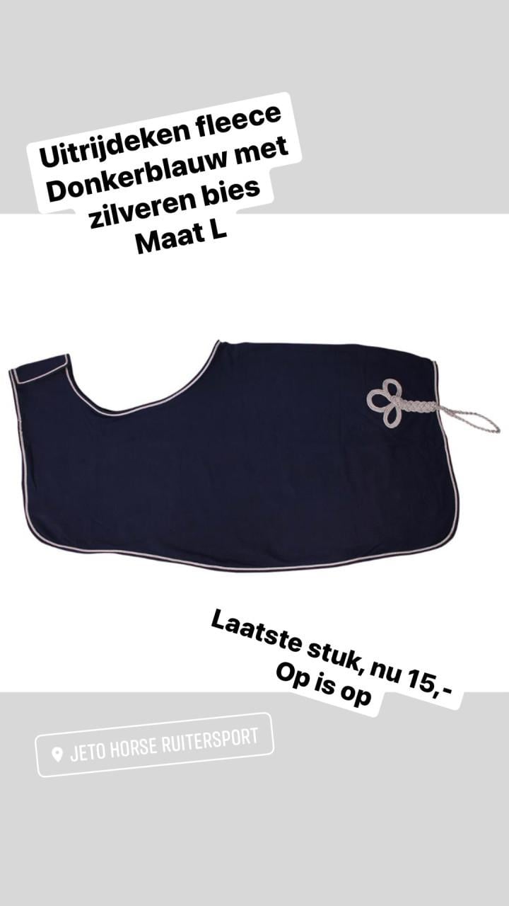 Uitrijdeken fleece L