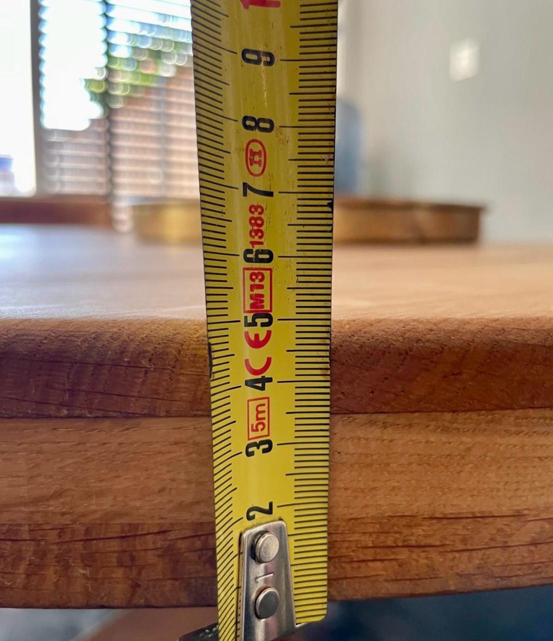 Massief eiken ronde eettafel 150cm