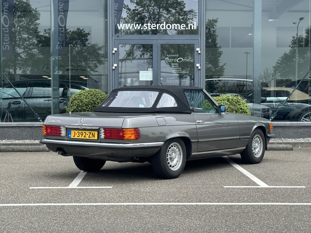 Mercedes-Benz Sl 280 sl i automaat i hout inleg i kroonkurk velgen i airco 