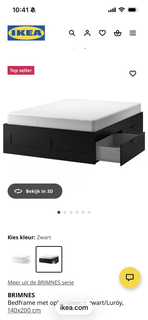 2 pers bed met lades