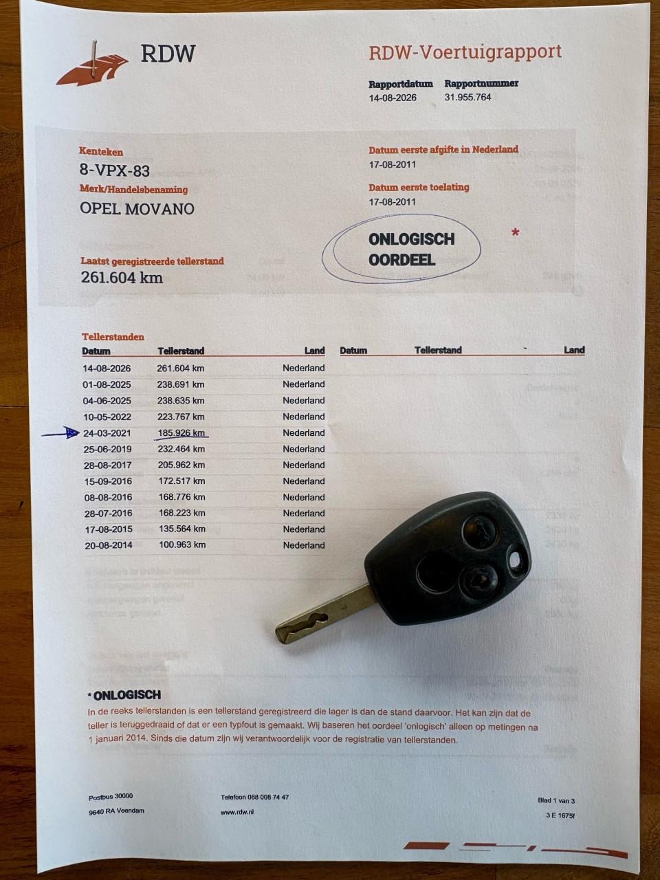OPEL MOVANO 2.3 DIESEL / bj2011 / EURO5 / LEES BESCHRIJVINV
