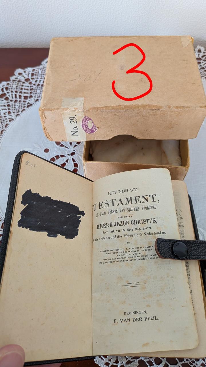 Set van 3 Antieke Bijbels (Statenvertaling) – met Psalmen van Datheen