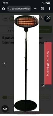 Electrisch terras verwarming