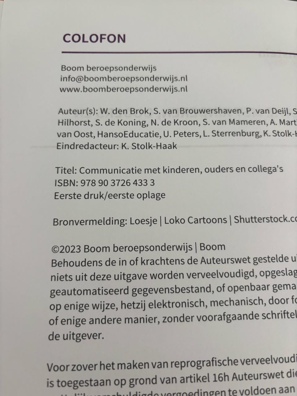 Schoolboeken Kindprofessional Scalda