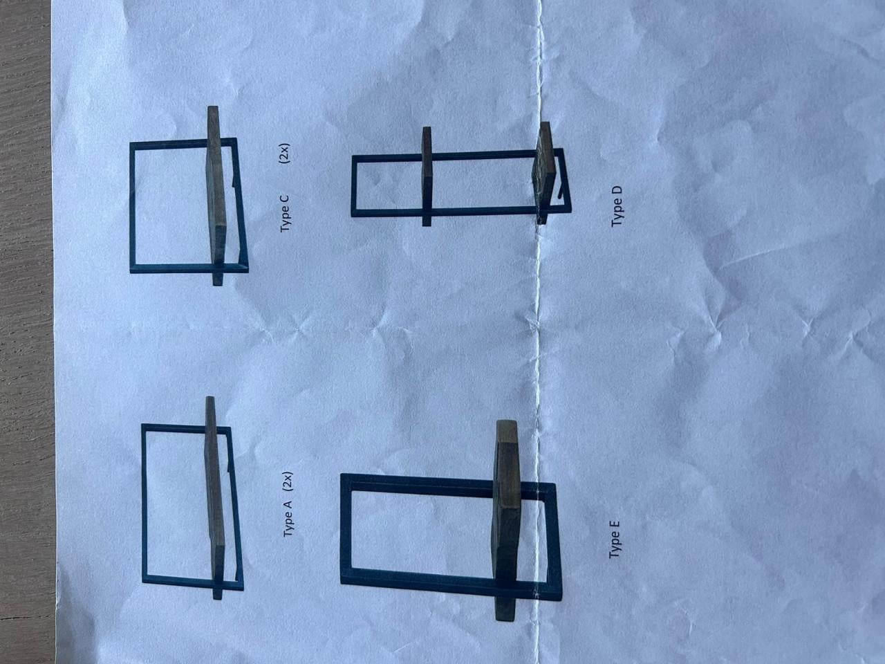 Wandrekken industrieel 6x