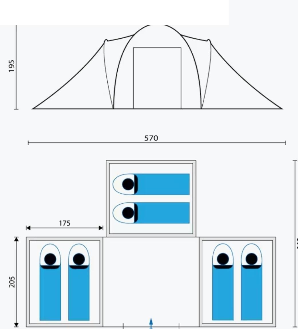 ZGAN tent 6 personen