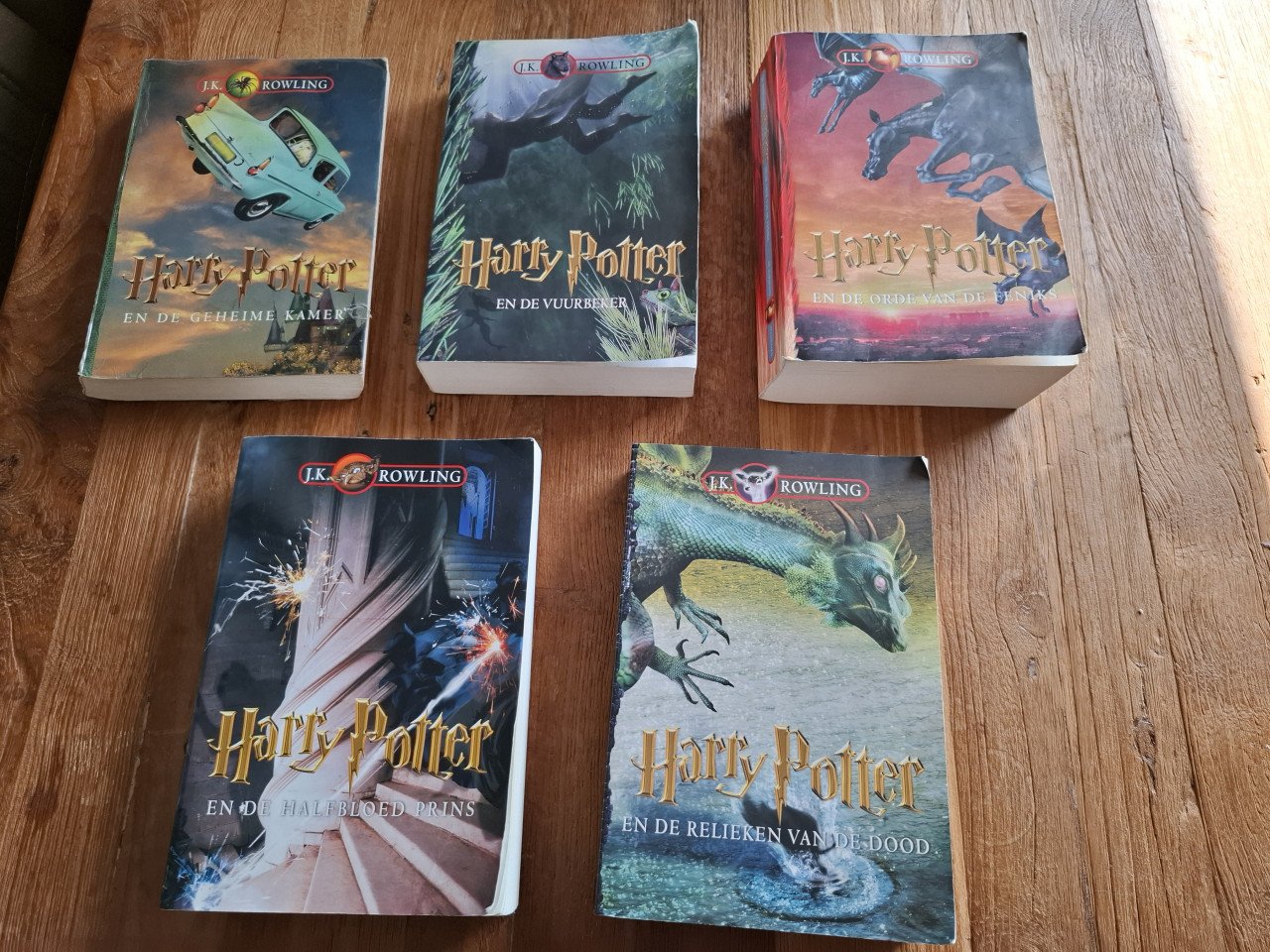 Harry potter boeken 5 stuks