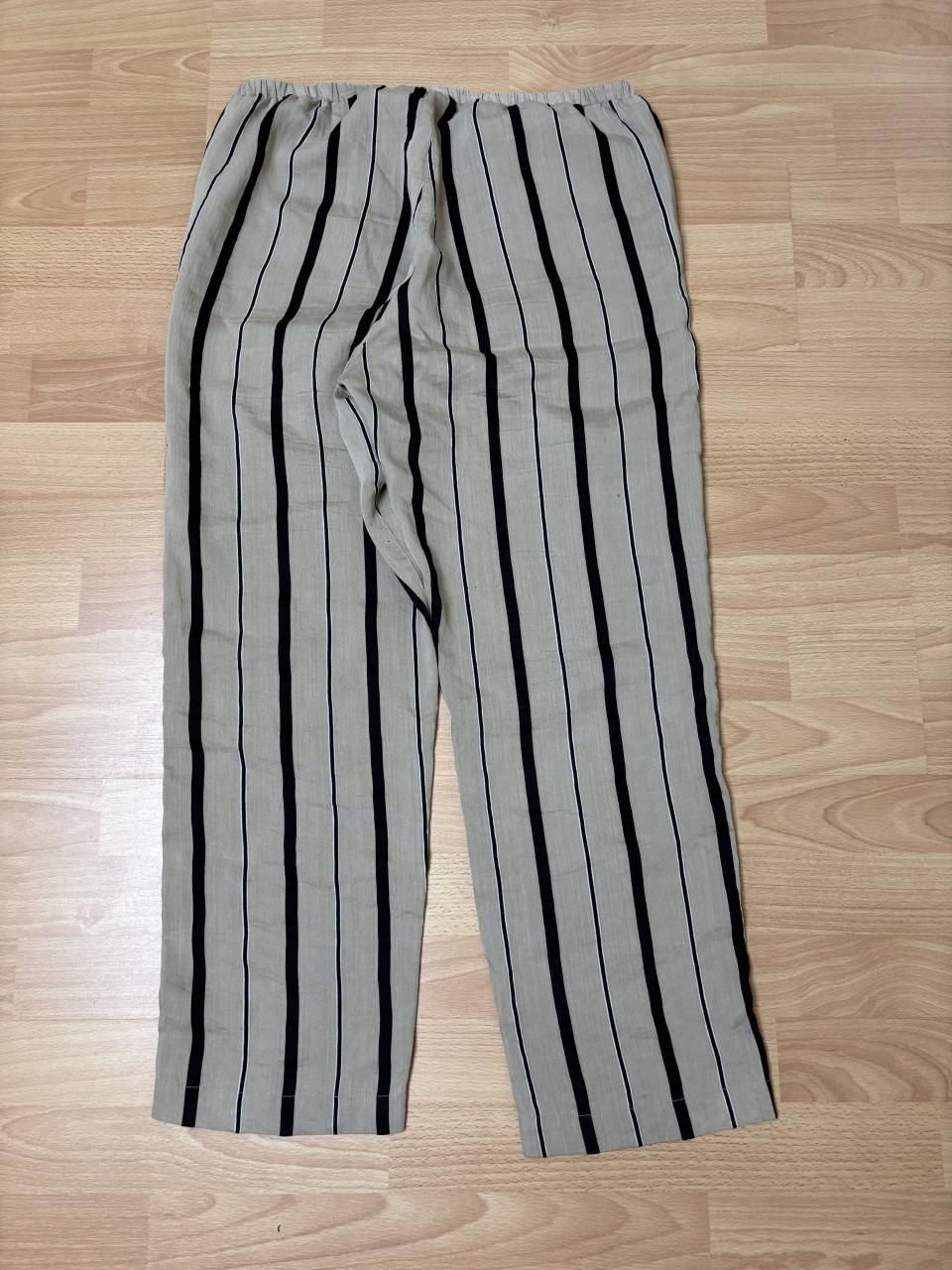 Sylver zomer broek maat 40/42 leverkleurig met zwart