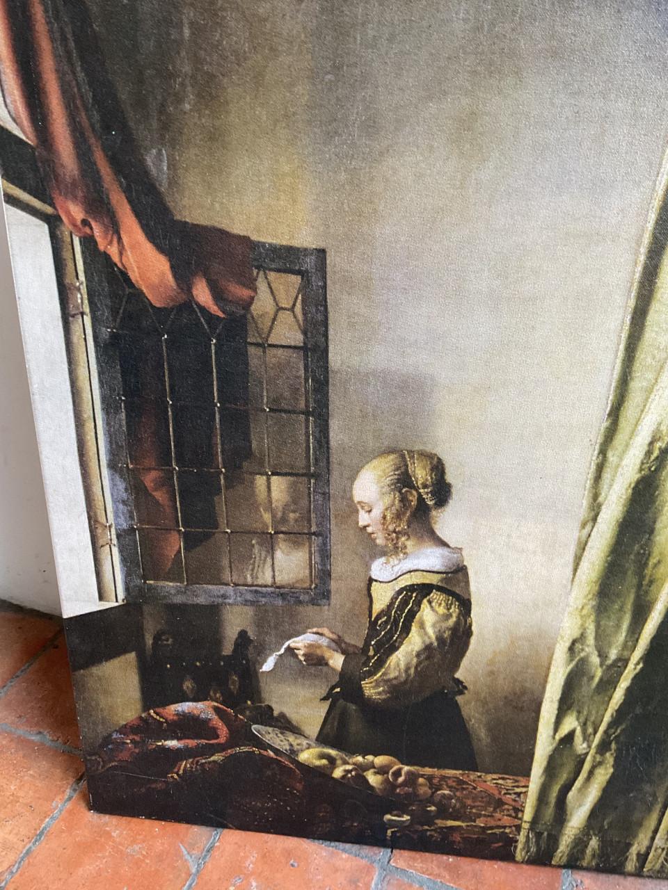 Brieflezend meisje bij venster ( J. Vermeer )