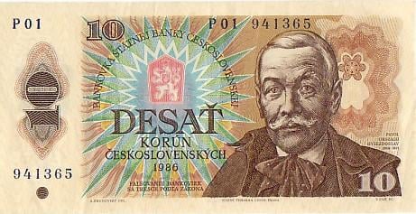 Biljetten Tjechoslowakije Gebruikt