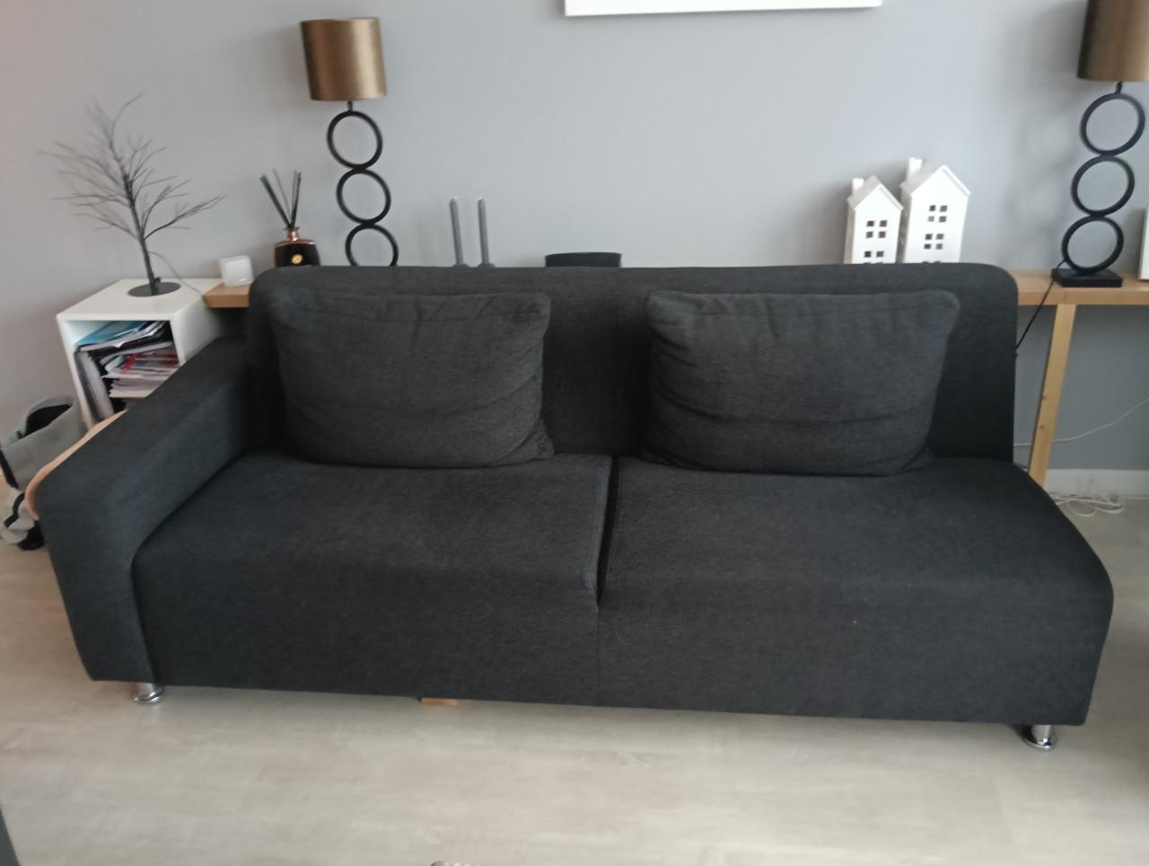 Hoekbank Zwart. GRATIS AFHALEN