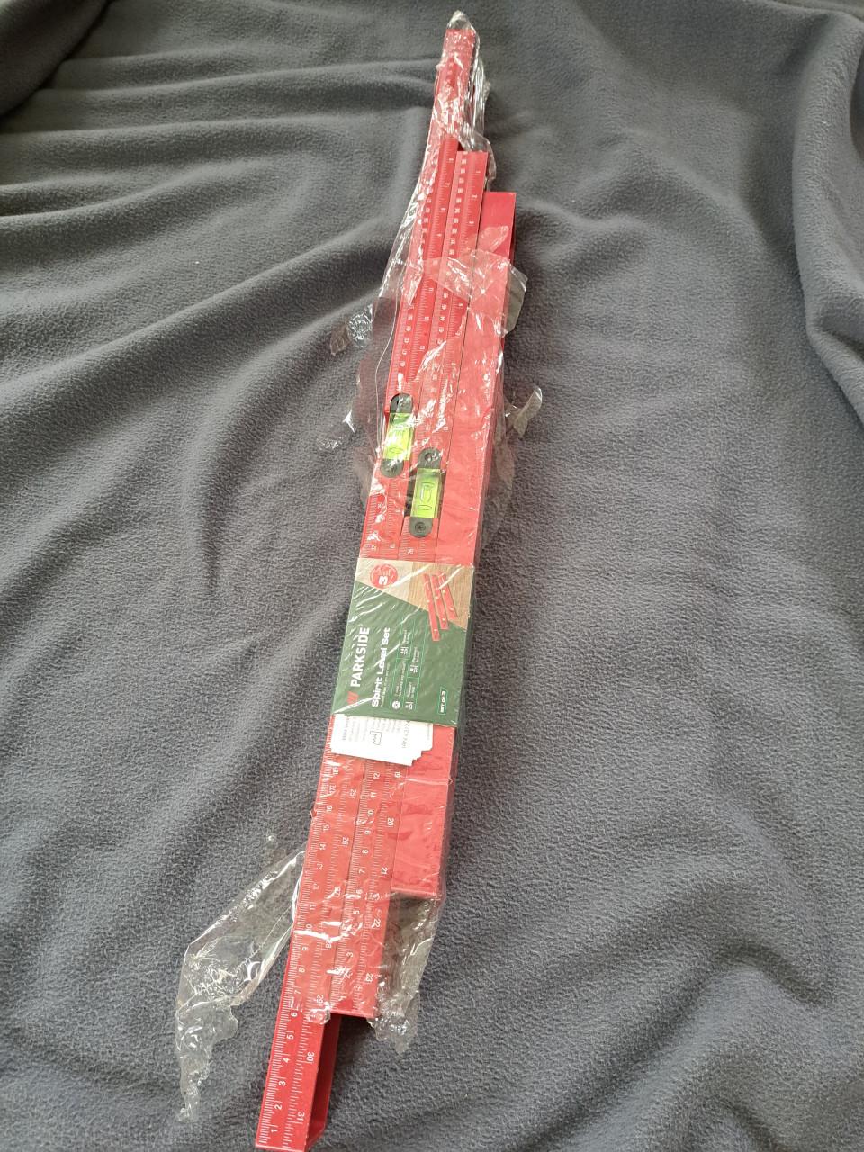 3 nieuwe waterpassen van parkside