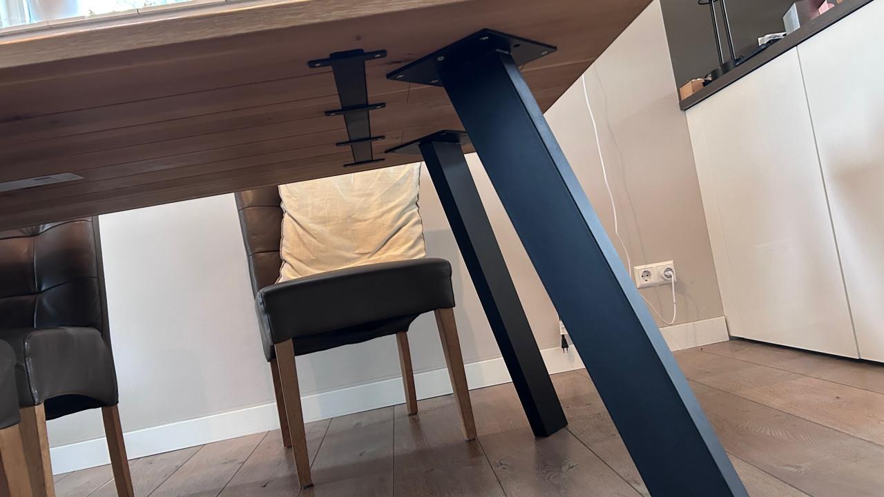 Massief houten eettafel 200x100 cm