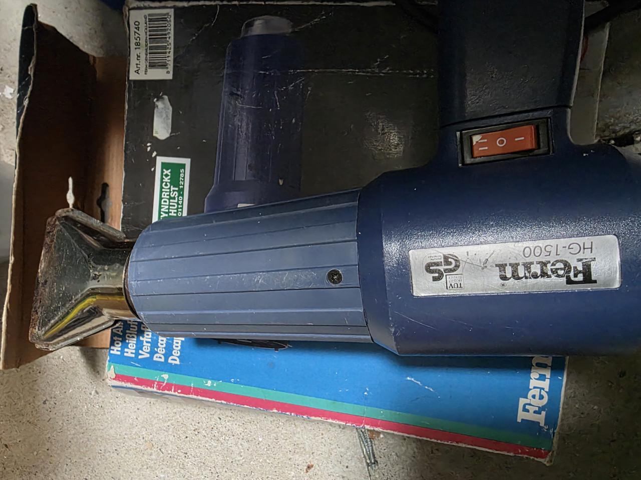 Excentrische schuurmachine 220V-430W en heteluchtpistool