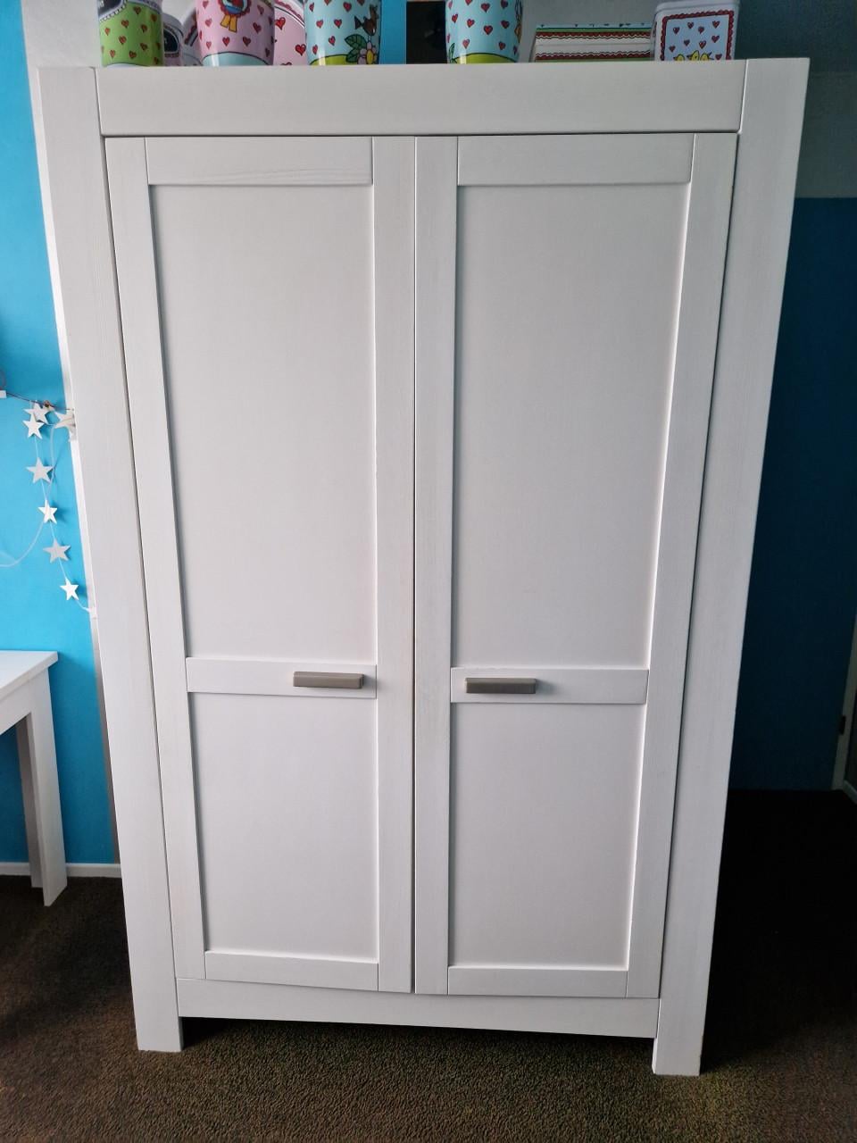 Complete kinderkamer, wit massief hout