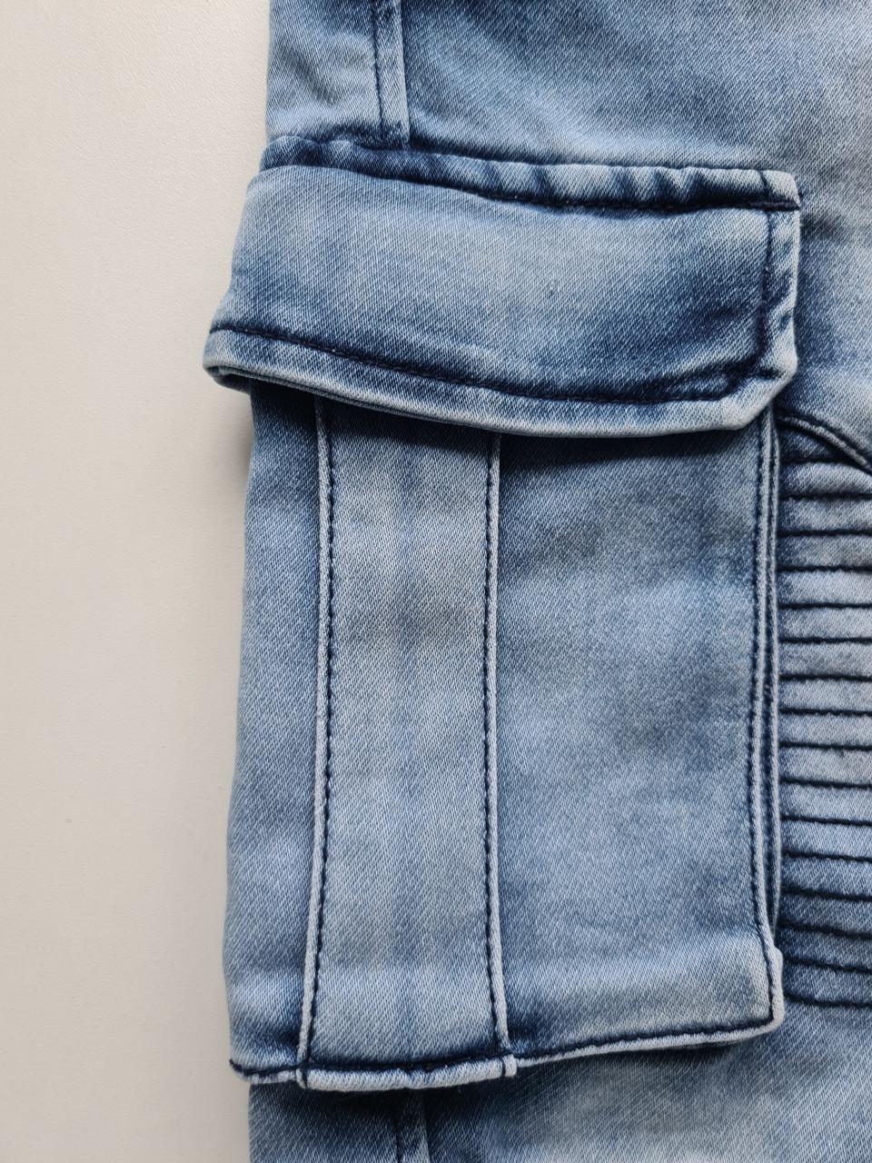 Blauwe spijkerstof korte broek van New Stone  Maat M-L