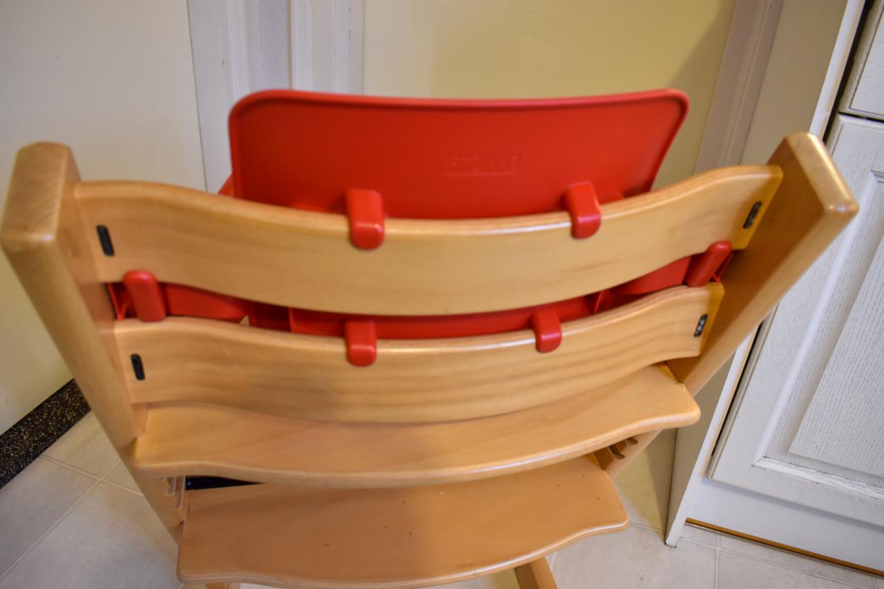 Stokke Tripp Trapp kinderstoel. - Gebruikte  stoelverkleiner.