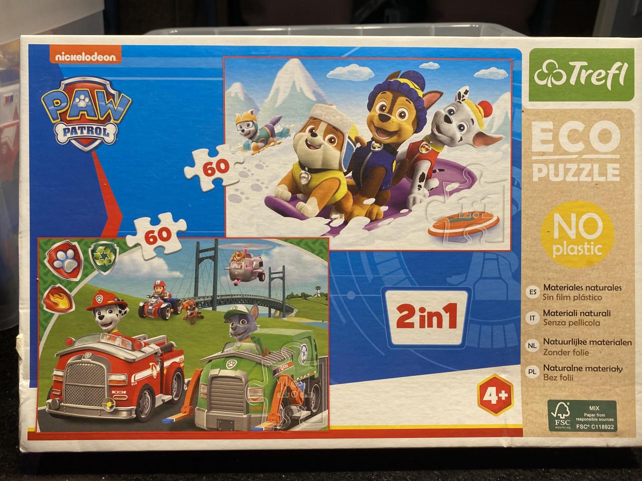 Puzzel 2 in 1 paw Patrol