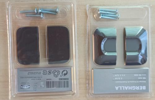 Ikea Berghalla handgreep, pack van 2 st., 12 packs beschikbaar