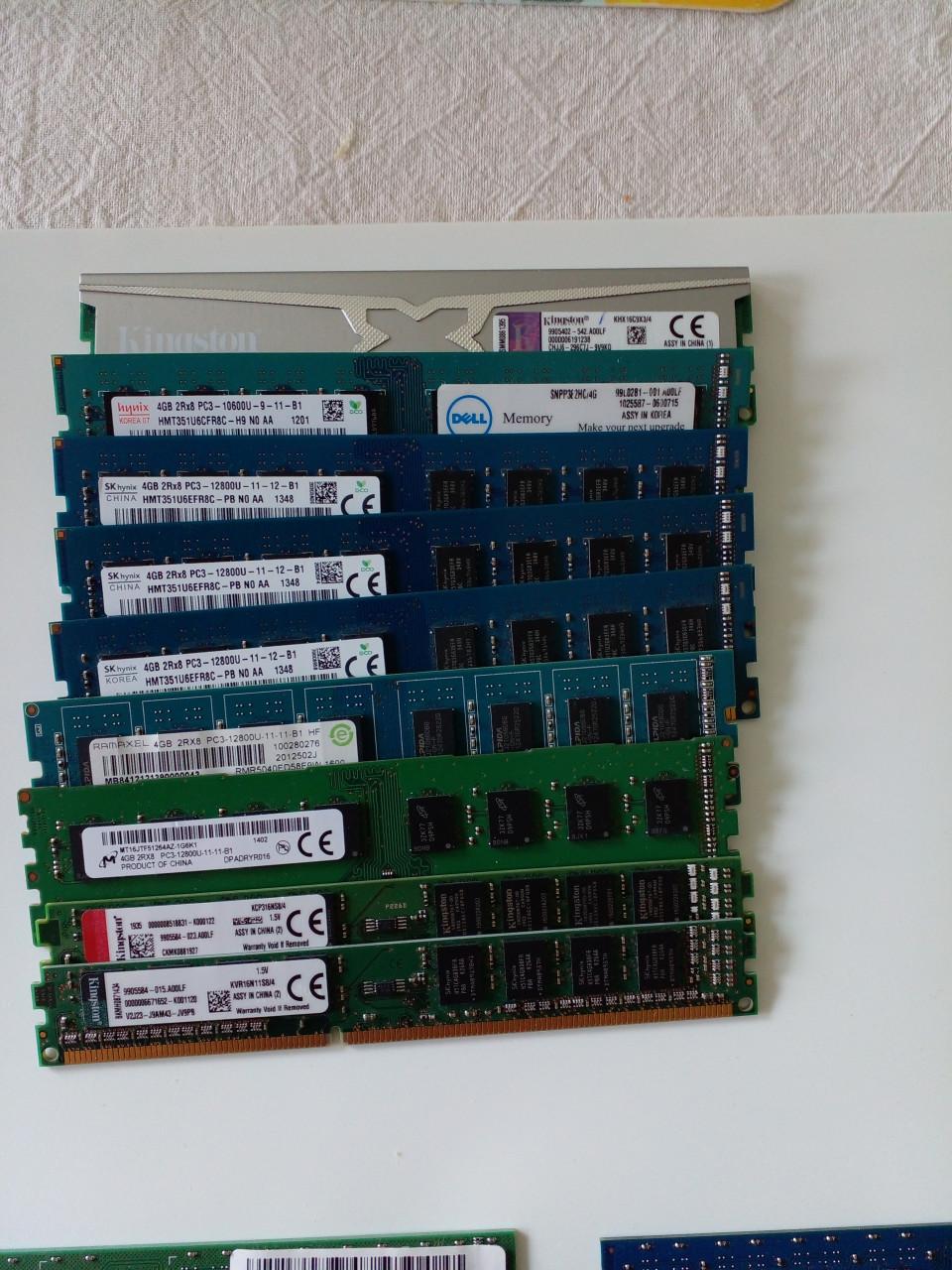 OPRUIMING: DDR-3 voor desktop pc 4gb / 2gb / 1gb en low profile