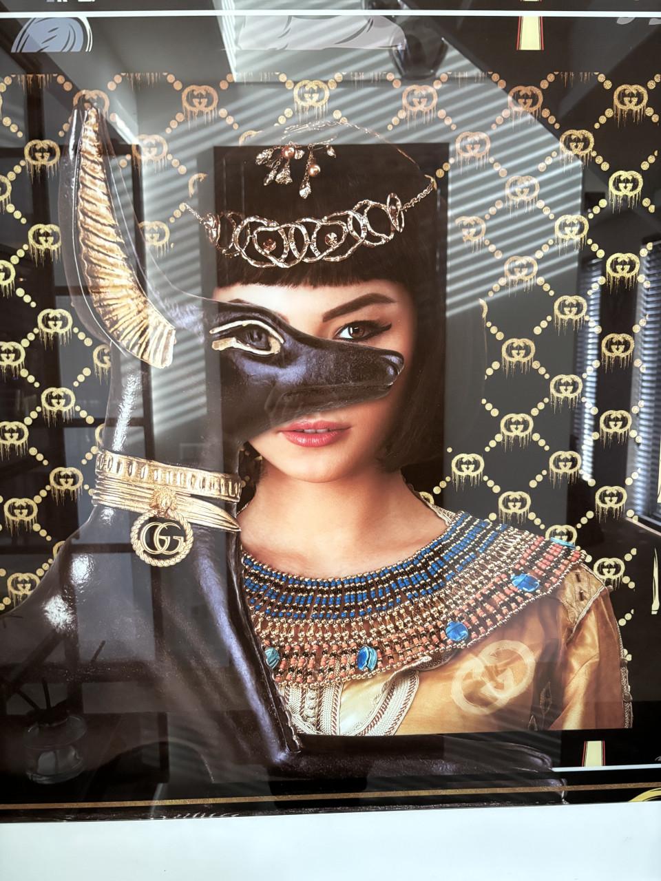 Poster Gucci op glas