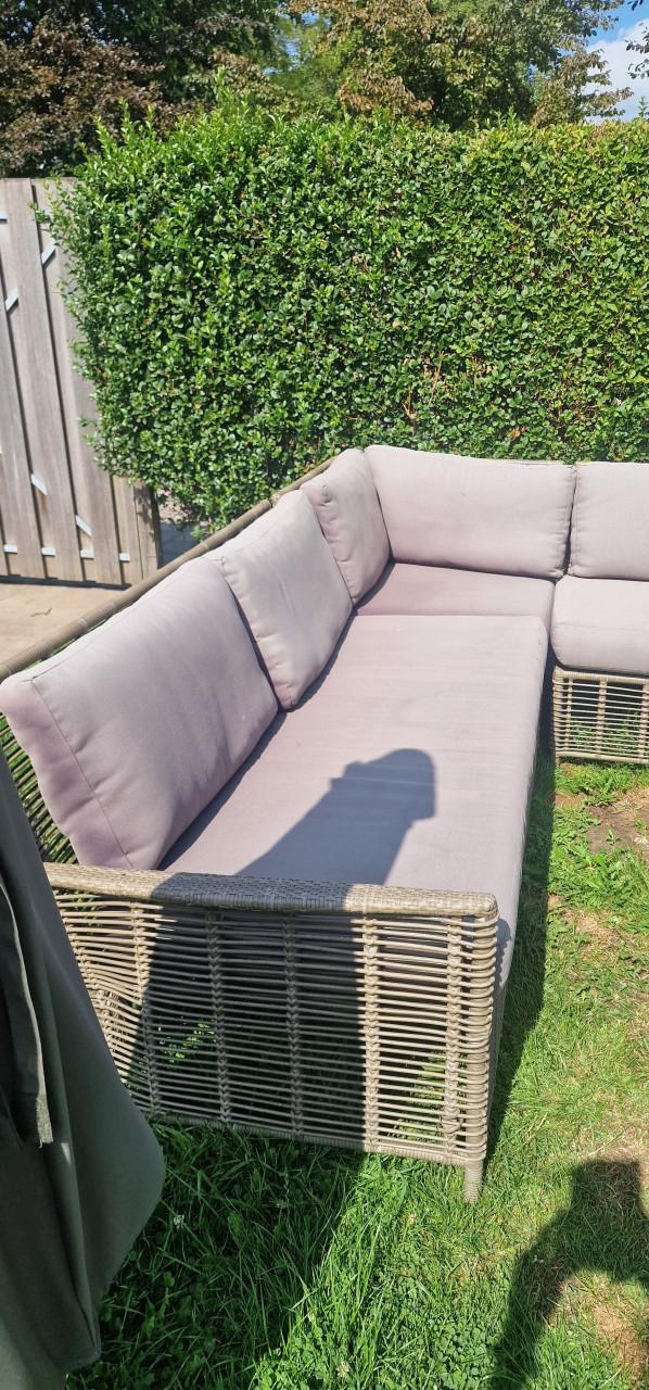 Buiten hoekbank tuinset