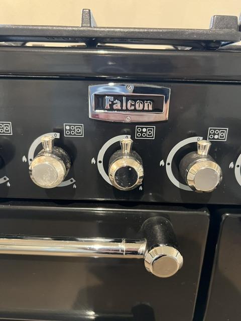 Falcon gasfornuis 90 cm zwart