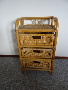 Rotan bamboe ladenkastje